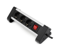 Spacetronik Listwa zasilająca SPS-T34BS - 3 gniazda 1.5m srebrno-czarny - 1153965 - zdjęcie 4
